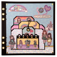 Gorjuss Gorjuss Be Kind 8x8 Inch Background Paper Pad (GOR-BK-PP123)